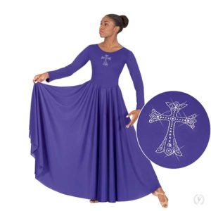 Women's Royal Cross Praise Dress