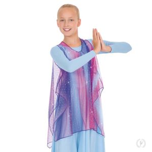 Girls Soft Skies Draped Tunic