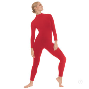 Unisex Mock Neck Long Sleeve Unitard with Tactel Microfiber