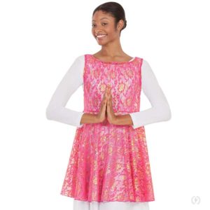 Women's Heavenly Lace Peplum Tunic