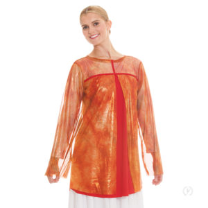 Eurotard Women Flame of Fire Split Layer Tunic